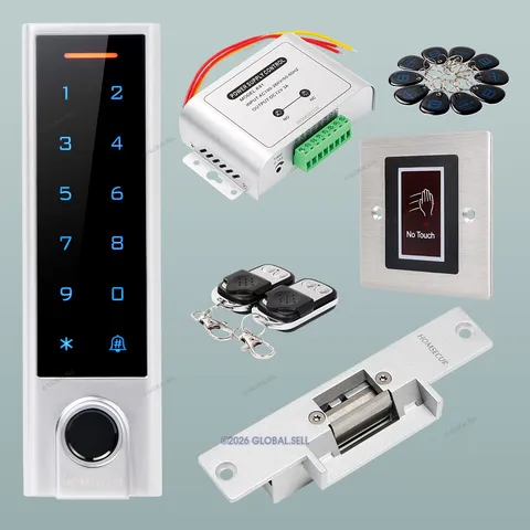 HOMSECUR Weatherproof WIFI Fingerprint RFID Access Control Set Lock APP Unlock