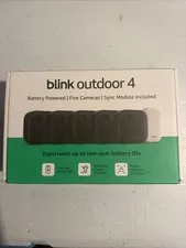 Blink Outdoor 4 Wireless HD Smart 1080p Security Camera - 5 Camera System Sealed