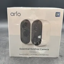 *SEALED*ARLO ESSENTIAL SECURITY CAMERA2K OUTDOOR-INDOOR 2ND GEN WIRELESS 2CAMERA