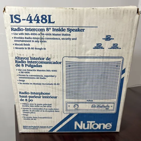 Nutone IS-448L Radio Intercom Inside Speaker for IMA4006 / IM4406 Master Station