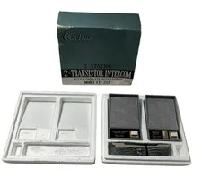 Com-Tone 2-Station Transistor Intercom Model FTI-201 Vintage Japan Unused Rare