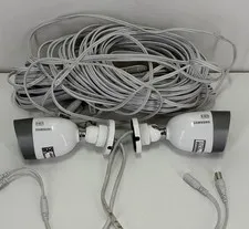 (2) Samsung SDC-8440BCN Security Camera Night Vision HD Weatherproof  + Cable