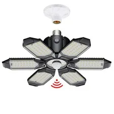 Craftersmark Motion Sensor Garage Light, 20000LM 200W 1 Pack, Screw-in