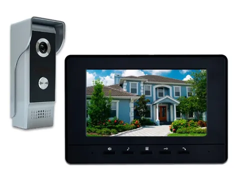 Videoportero con Cable 7" HD, Intercomunicador y Visión Nocturna IP65, Nuevo