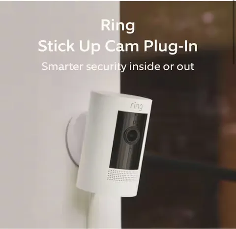 Brand New Ring Stick Up Cam Plug-In (3rd Gen) - White | 1080p HD Security Camera