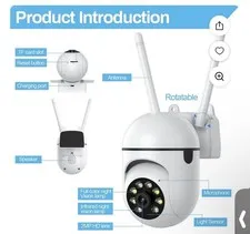 Cloud Storage Wi-Fi IP Surveillance Camera C31W Color Indoor/Outdoor OPEN BOX