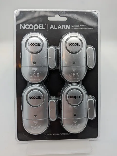 ​Noopel Door and Window Alarm 4-Pack - BRAND NEW SEALED - 120dB Magnetic Sensor