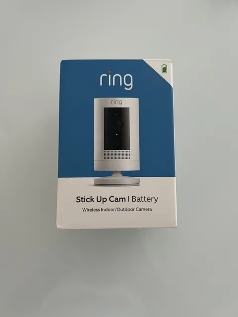 Ring Wireless Stick Up Security Camera (Battery) - White