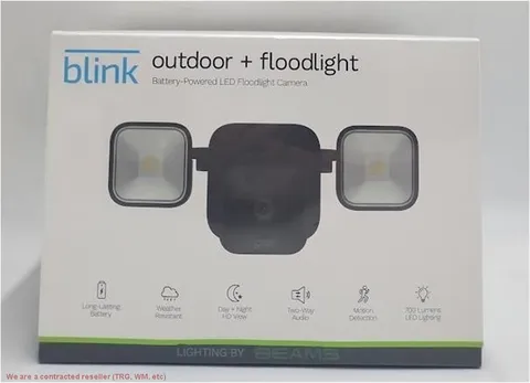 Amazon Blink Wireless HD Smart Security Camera and Floodlight Mount - Black