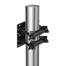 1 Pack 2.67" Pole Mounting Kit, Mast Mount Brackets for Outside Antenna, Stre...