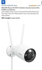 3 REOLINK Plug-in 4K WiFi 6 Outdoor Security Camera RLC-810WA