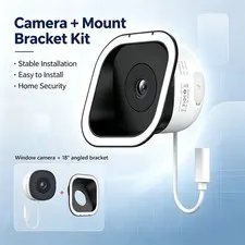 Wansview 2K Window Camera No-Drill Indoor Security Camera with Magnetic Mount