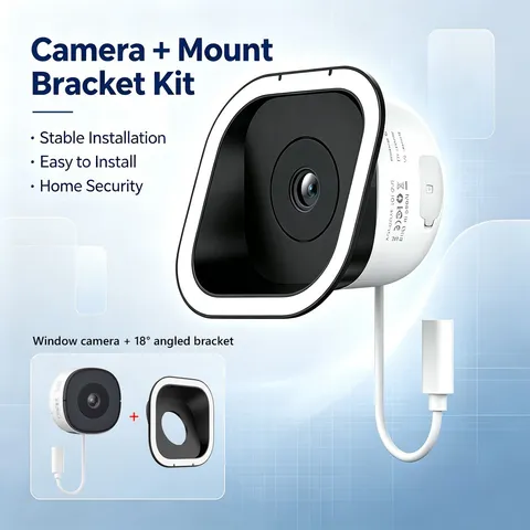 Wansview 2K Window Camera No-Drill Indoor Security Camera with Magnetic Mount