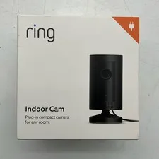 Ring Indoor Cam Compact Plug-In HD camera with two-way talk - Black Sealed
