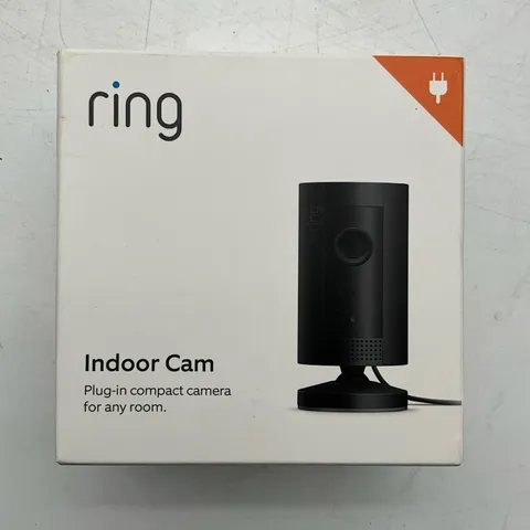 Ring Indoor Cam Compact Plug-In HD camera with two-way talk - Black Sealed
