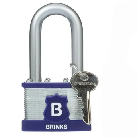 Brinks Max Security pin pick & cut resistant Laminated Steel Padlock lock & key
