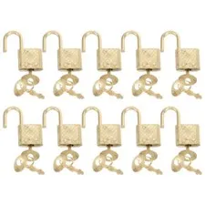 10Pcs Antique Padlock Padlock Journal Miniature PadlockLuggage Lock
