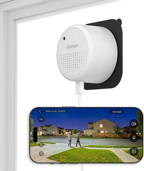 Window Camera 3MP 2K, Wifi6 & 2.4Ghz Indoor Cameras for Home Security with Al Co