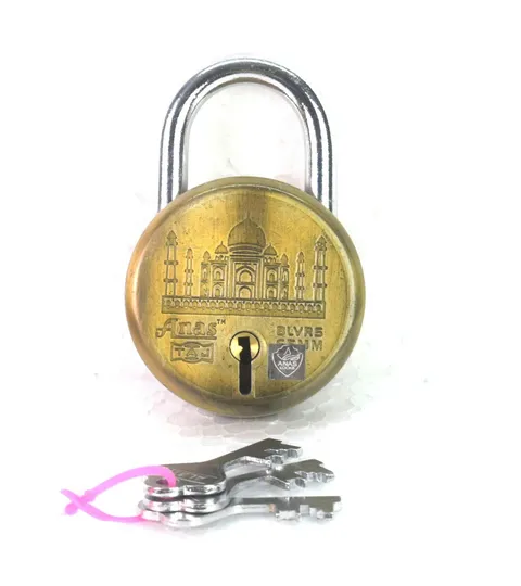 Indian Taj-Mahal Picture 65 mm Padlock 8levers Locking Branded Padlock. i42-78