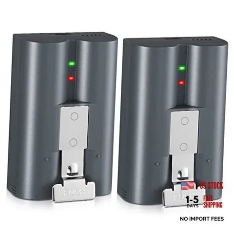 2 Packs 6040mAh Rechargeable Battery Compatible with Ring-Video Doorbell