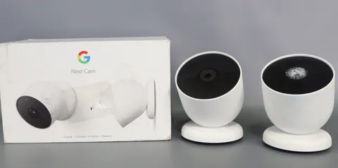 Google Nest Indoor/Outdoor Cam (Battery) - 2pk: Wireless Security System