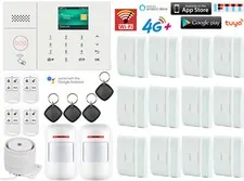 D31 WIFI 4G GSM TUYA APP RFID Wireless Wired Home Security Burglar Alarm System
