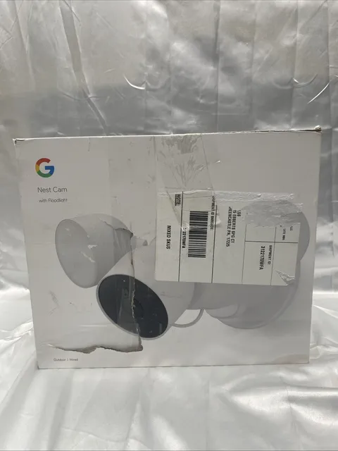 Google Nest Cam with Floodlight Outdoor Smart Security Camera White Open Box