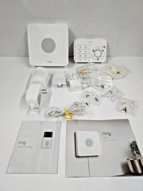 Ring Alarm Base Station Home Security Kit Hub, Cables, Power Supply & Keypad 