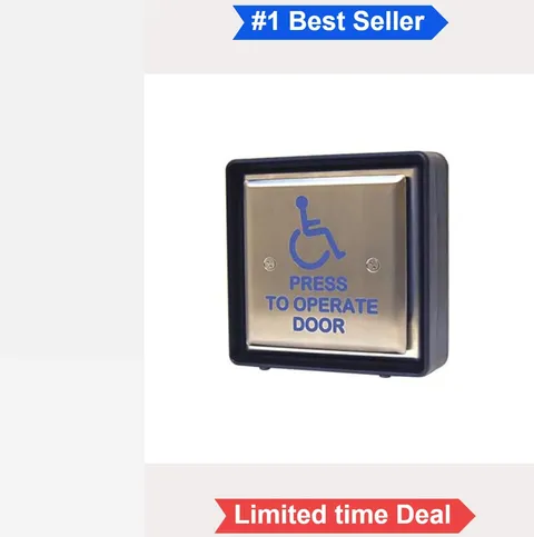 Door Access Switch Push Button 15A Stainless Steel Wall Mount Screw Terminal