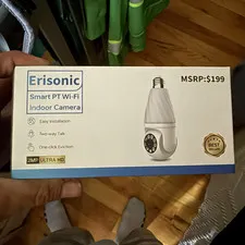 Erisonic Smart PT Wi‑Fi Indoor PTZ Camera 2MP Two‑Way Audio White
