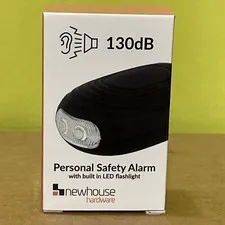 Personal Safety Alarm Keychain With 130dB Alarm & LED Light. New.