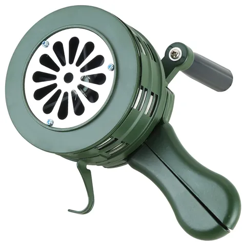 NATGAI Portable 110dB Hand Crank Air Raid Siren | Hand Loud Crank, Tornado Si...