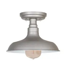 Design House 519876 Kimball Industrial Farmhouse 1-Light, Galvanized Gray