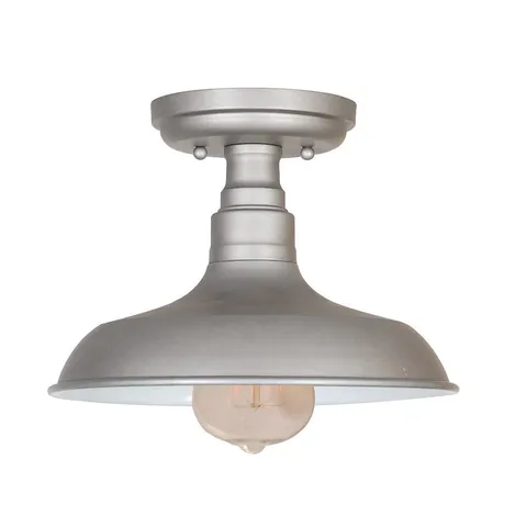 Design House 519876 Kimball Industrial Farmhouse 1-Light, Galvanized Gray