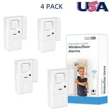 2-8P Wireless Volume Adjustable Window Door Alarm Sensor Set For Home Safety Kit