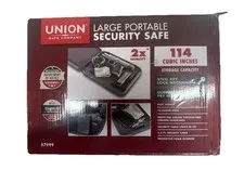 UNION SAFE COMPANY Large Personal Portable Security Safe
