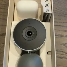 Google Nest Cam Indoor (Wired) White 1080p Wi-Fi Google Assistant/Home