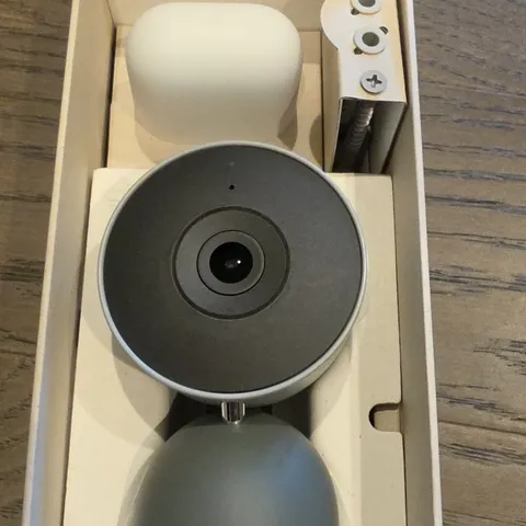 Google Nest Cam Indoor (Wired) White 1080p Wi-Fi Google Assistant/Home