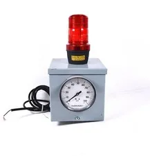 Pressure alarm air/water/oil high or low flashing light with siren 110V