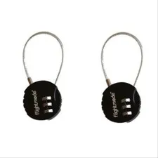 2x Combination Travel Pad Lock 3 digit Long Neck Suitcase Luggage Locks Padlock