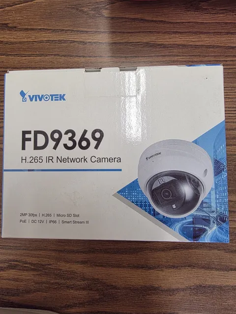 VIVOTEK FD9369 IP Dome Camera H.265 IR Night Vision Outdoor/Indoor White