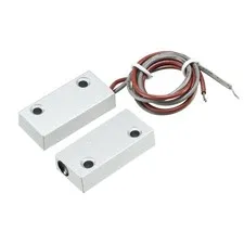 MC-51 NO Alarm Rolling Gate Garage Door Contact Magnetic Reed Switch Silver Gray