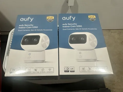 eufy Security Indoor Cam S350 4K Wi-Fi Pan/Tilt AI Tracking Indoor 2-Pack
