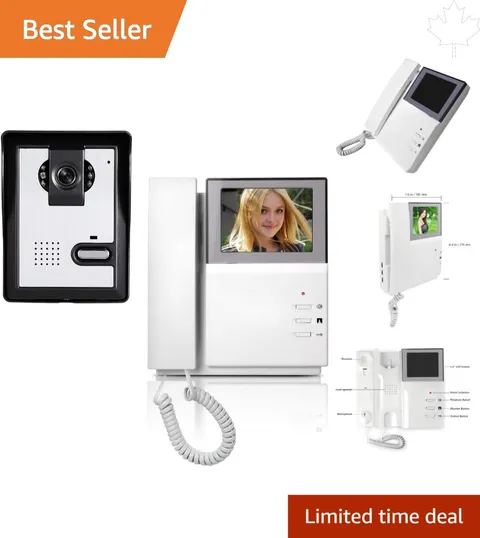 Elegant 4.3-Inch Video Door Phone System Secure Your Home with Night Vision