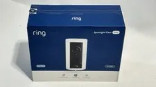 Ring Spotlight Cam Pro Wired Plug-In (2nd Gen) White 4K Smart Security Camera