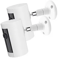 2 Pack Camera Wall Mount for R-ing Stick Up Cam & Outdoor Cam Plus, White