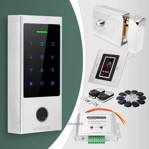 HOMSECUR IP66 APP WIFI RFID Access Control Set Electric rim lock