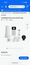 SimpliSafe 9pc Wireless Wi-Fi Security Kit Keypad, Base, Motion & Entry Sensors