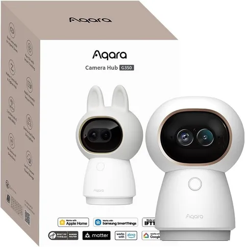 Aqara G350 4K Dual-Lens Camera 9X Zoom Matter Hub AI Tracking