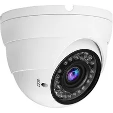 High Definition Security Dome Camera - Night Vision, 100ft Range, White